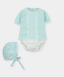 Conjunto corto unisex bebé ,Glaciar 3piezas