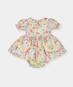 Vestido estampado floral con bolsillo "Popcorn"
