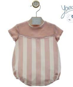 Pelele bebe  niño rayas "coleccion Manuela" Yoedu