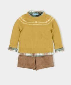 Conjunto Jersey ,Camisa y pantalón Corto Pana Bolsillo de Mac Ilusión