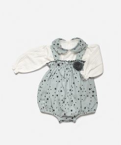 Pelele Tirantes Camisa Estrellas, Azul de JULIANA