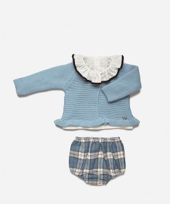 Conjunto Chaqueta Niña Cuadros 3Piezas de JULIANA