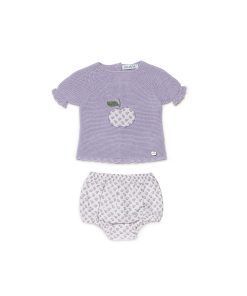 Conjunto braga tela manzanas  de Juliana  Nueva colección Primavera -verano 2024