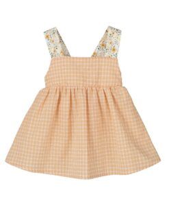 Vestido niña  cuadros y lazo espalda Pimpinela  de Calamaro Baby  Tiene lazo a juego se vende por separado  Nueva colección PV 2024