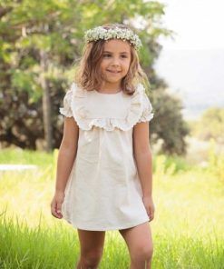 Vestido M/C  botones Linen de Babidu