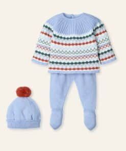 Conjunto bebé 3p canesú "Jacquard All"